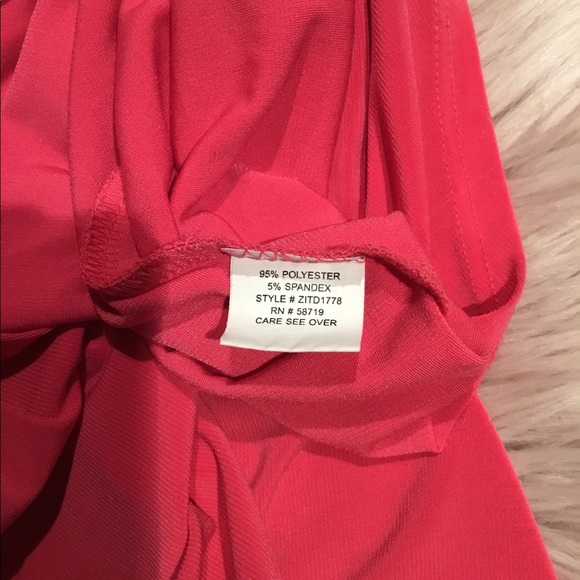 Beautiful bright pink short sleeve dress - Picture 6 of 6